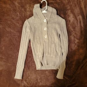 Old Navy vintage Y2K cozy cable knit sweater with buttons Medium